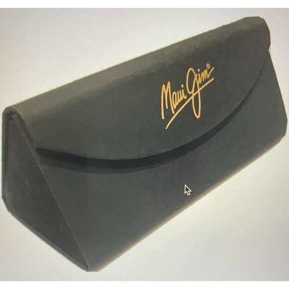 Maui Jim Trifold Case For Sunglasses Black Case Only Gold Logo - Picture 1 of 5